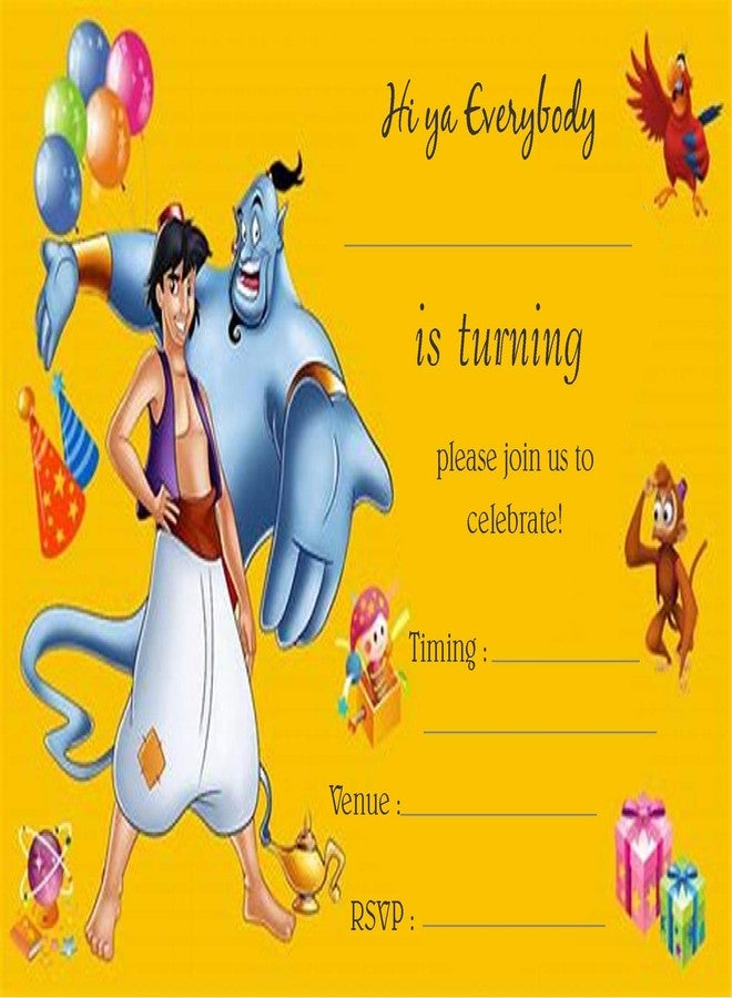 Askprints Birthday Metallic Card Invitations wth Envelopes - Kids Birthday Party Invitations for Boys or Girls (25 Count) BIC-206 - Image 1